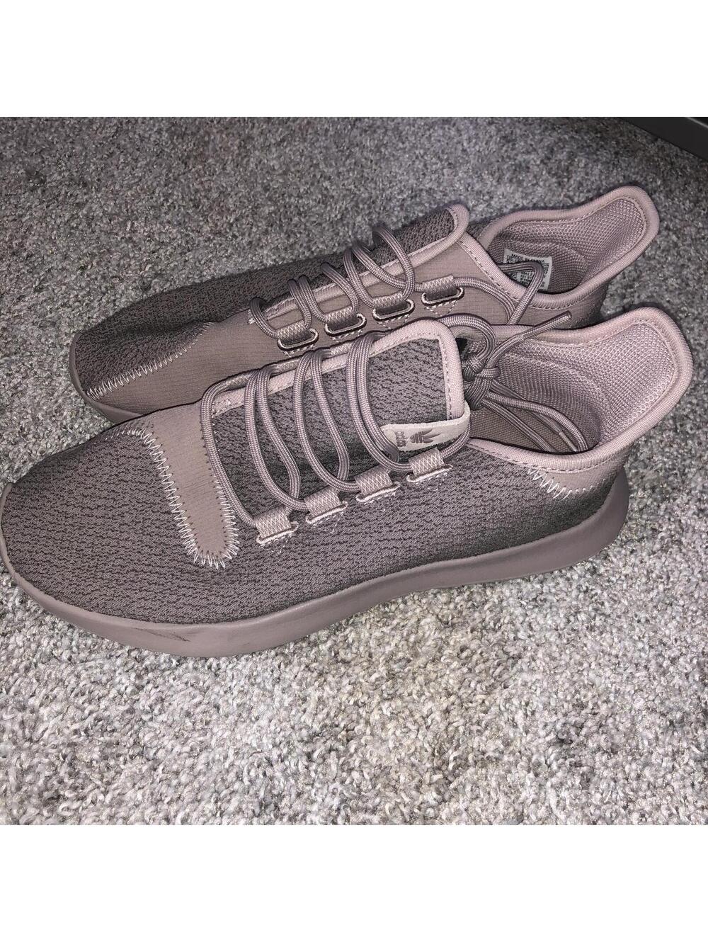 Adidas grey brown tubular shoes size 5.5